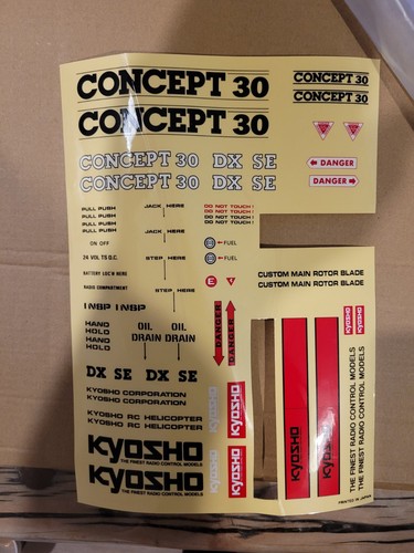 Kyosho concept decal - 30,